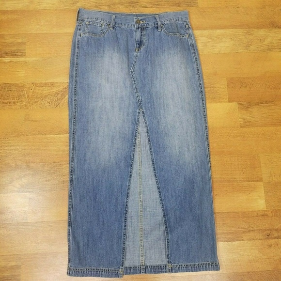 long modest jean skirts